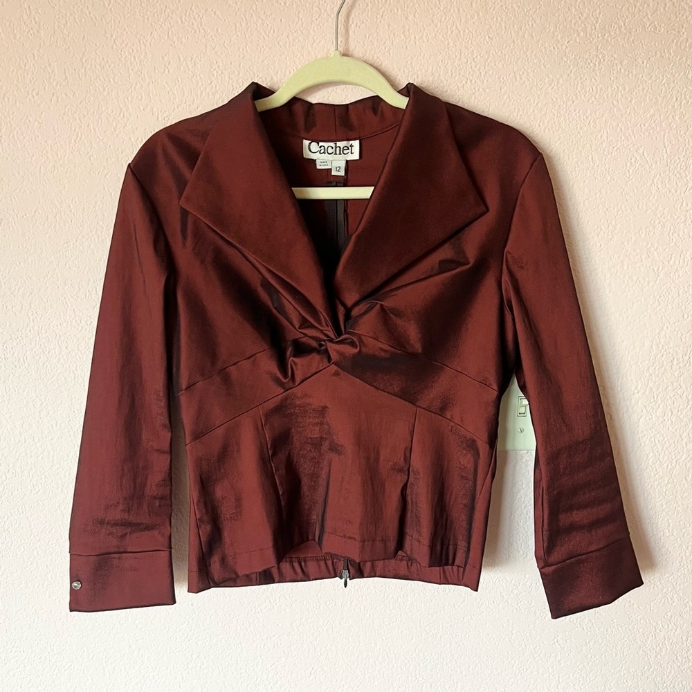 Vintage 90s deep red blouse top
